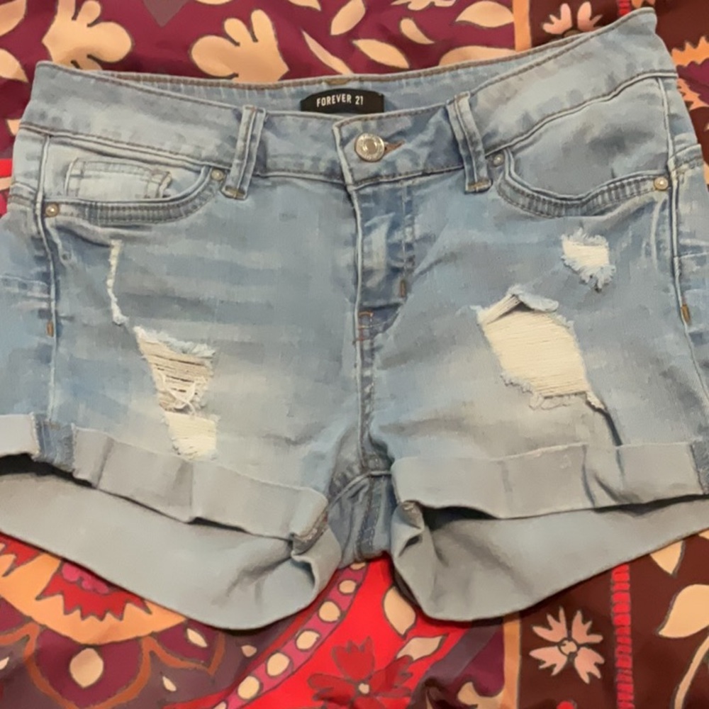 Forever 21 denim shorts size small